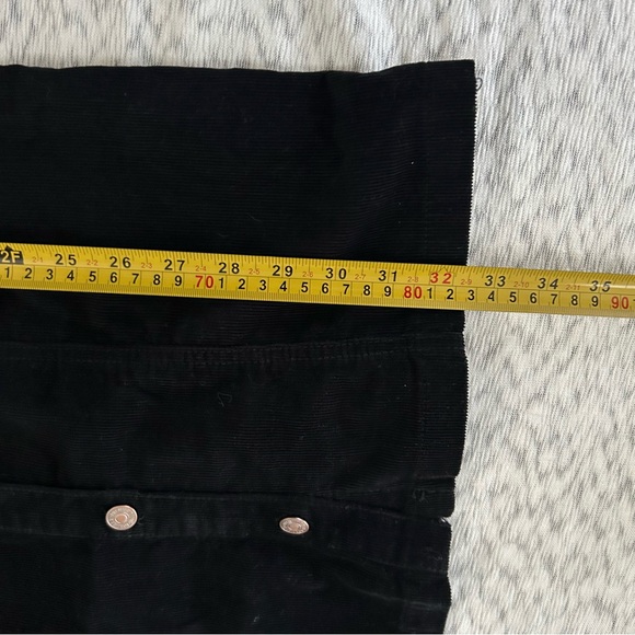 Forever 21 Dress Coat Corduroy Button-Up Black Long Sleeve Black Color Size S - Picture 10 of 13